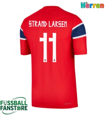 Norwegen Jorgen Strand Larsen #11 Replik Heimtrikot WM 2026 Kurzarm